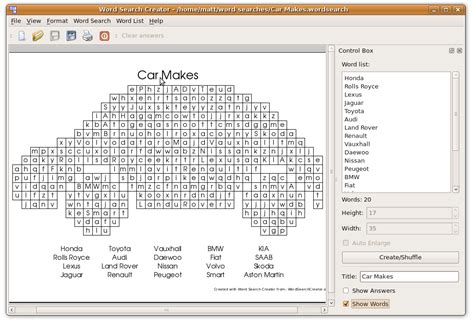 Image result for Word Search Creating