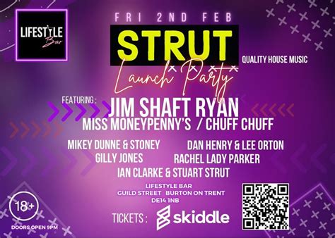 Strut Launch Party - Jim Shaft Ryan (Miss Moneypenny’s/Chuff Chuff ...