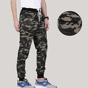 VERSATYL- Men's Camouflage Cotton Track Pant (Green, Size- 30) : Amazon ...
