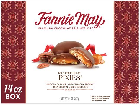 Amazon.com : Fannie May, Premium Milk Chocolate, Pixies, Holiday Gift ...