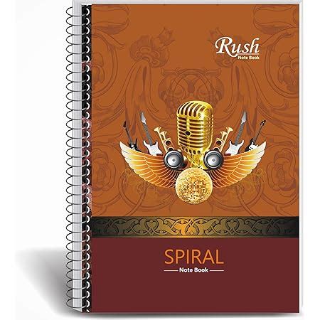 Rush Note Books A4 Size Spiral Notebook Unruled (Pack of 3, 400 Pages ...
