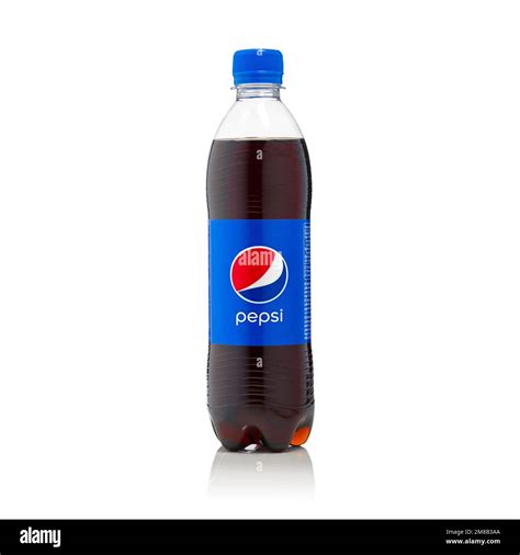 Tallinn, Estonia - January, 2023: Bottle of Pepsi Cola soft drink ...