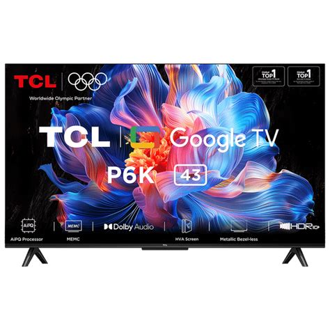 Buy TCL P6K 109.22 cm (43 inch) 4K Ultra HD LED Smart Google TV with ...