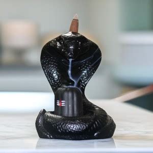 Miss Peach Shiva Lingam Smoke Backflow Incense Holder with Vasuki Mouth ...