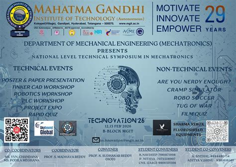 “TECHNOVATION’26” NATIONAL LEVEL TECHNICAL SYMPOSIUM IN MECHATRONICS - MGIT