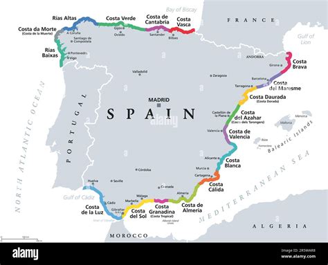 Spain Beaches Map Almería And Murcia Spain (Sept 23) – Lawrence's