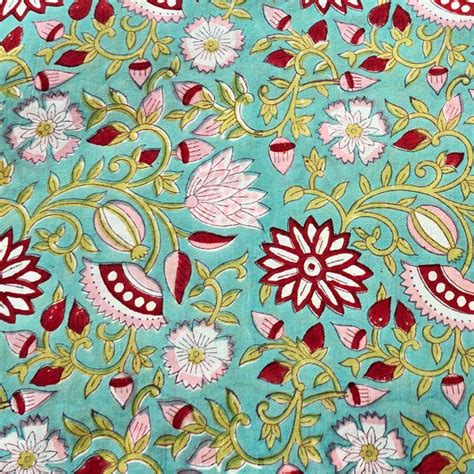 Jaipuri, Mughal , Jaal, Rapid Hand Block Print Cotton Fabrics Online ...