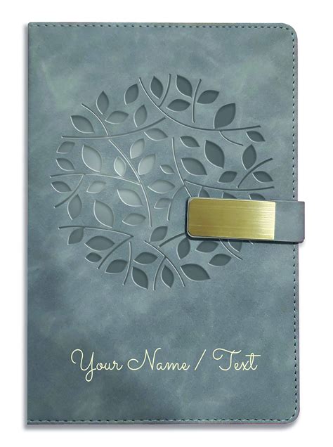 Brown Cloud Personalized Gray Velvet Finish Self Design Leather Cover ...