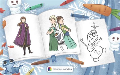 Frozen Coloring Pages Baby Sven And Kristoff