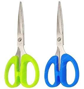 FunBlast Stainless Steel Scissors - Pack of 2 Pcs Smooth Cutting ...