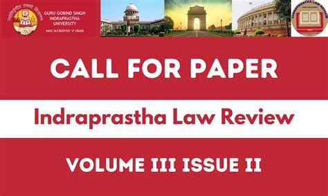 Call for Papers | Indraprastha Law Review Winter 2022 Vol III Issue II ...