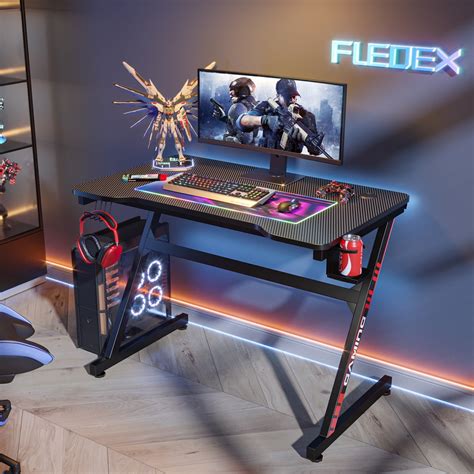 Buy FLEDEX Gaming Desk, 40 inch Gaming Computer Desk, PC Gaming Table ...