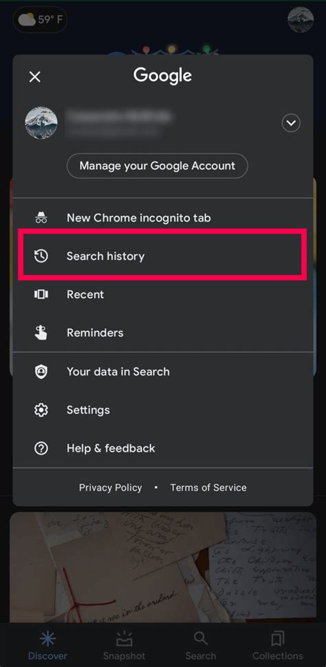 View My Recent Search History 的图像结果