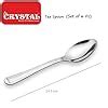 Crystal - CC951A Stainless Steel Tea Spoon Set, Set of 6, Silver ...