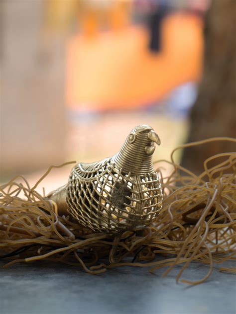 Buy Dhokra Bird Sculpture | Indian Metal Handcraft for home Decor
