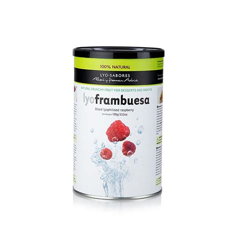 Lyo-Sabores, frambuesas liofilizadas, enteras, 90g, caja de aromas
