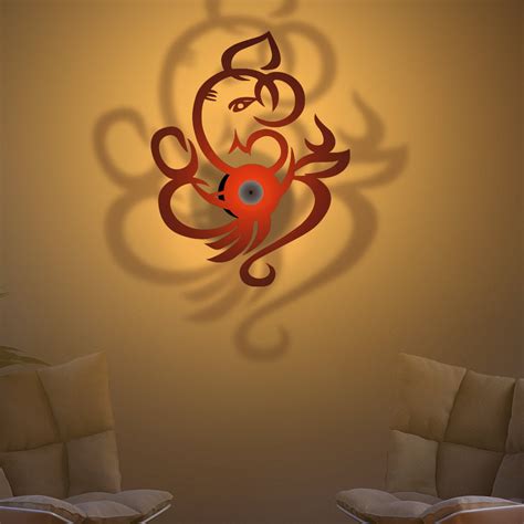 Lord Ganesha Design Shadow Lamp – Vibecrafts