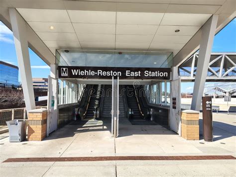 Reston, Virginia Metro Station on the Silver Line Editorial Stock Image ...