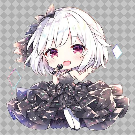 Open world of kawaii anime with adorable chibi characters sticker ...