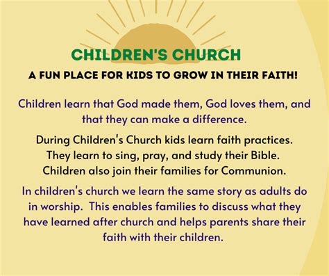 Image result for Children's Church Program
