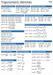 Trigonometric Identities a Level 的图像结果