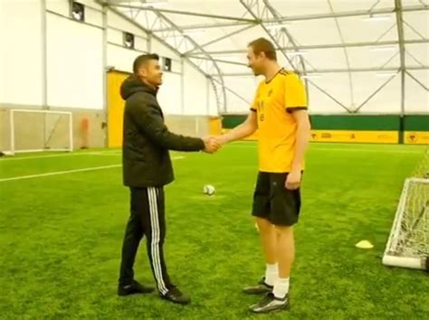 England Cricket legend Jimmy Anderson takes on Wolves fan in Compton ...