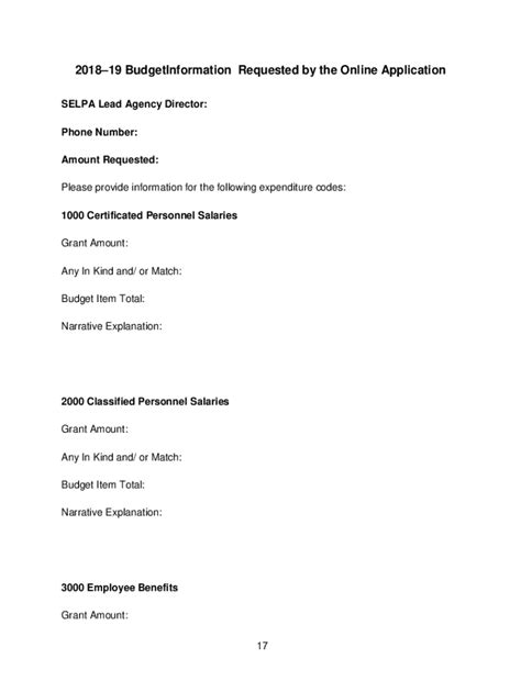 Fillable Online RFA-18. Request for Application instructions and ...