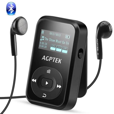 AGPTEK Bluetooth MP3 Player 16GB Mini Sport Mp3 Player: Amazon.de ...