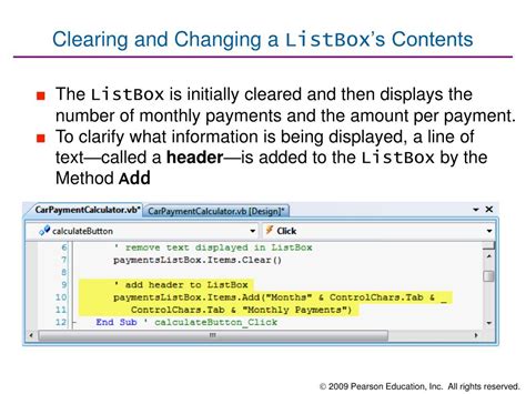 Use of ListBox in Visual Basic 2010 的图像结果