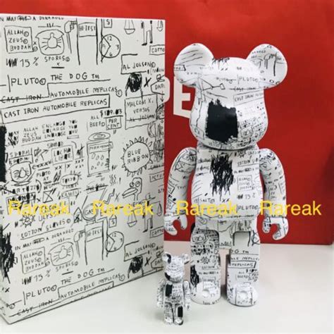Buy Medicom Be@rbrick 2019 Jean-Michel Basquiat 400% 100% version #3 ...