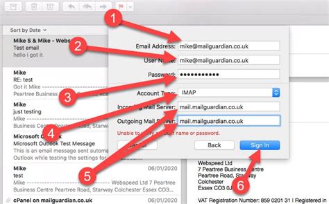 How to setup your cPanel email in Mac Mail