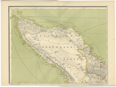 Antique Map of Aceh by Dornseiffen (1900)
