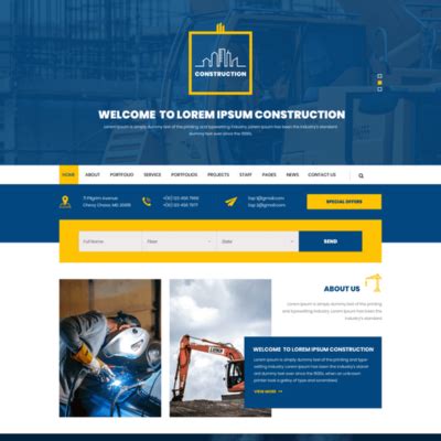 Premium Construction WordPress Theme For Builders And Contractors