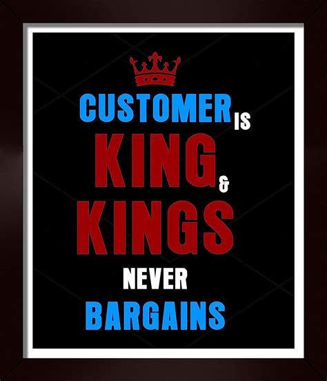 Photo Frame 8x11 Customer Is King kings never Bargains | Wall ...
