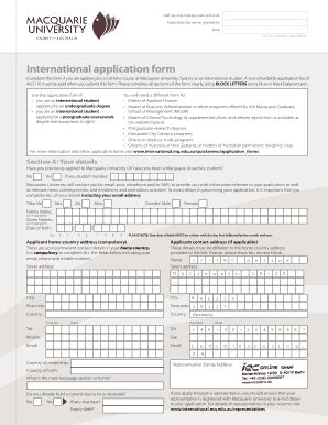 Fillable Online International application form - IEC Fax Email Print ...