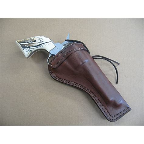 Buy Leather Holster 4.62" .22lr Single Action Revolver Dark Brown RH ZZ ...