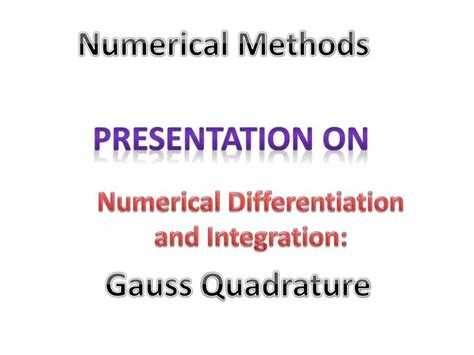 Image result for Numerical Methods Introduction Poster