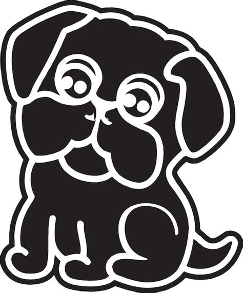 Furry przyjaciele pies wektor ikona Logo Design | Wektor Premium