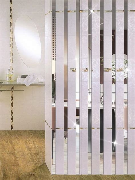Strip Designed Golden Mirror Stickers for Wall, Acrylic Mirror Wall ...