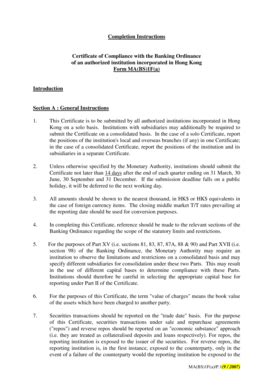 Fillable Online Completion Instructions - Cert of Compliance MABS1Fa ...