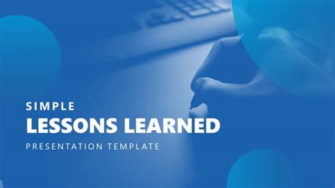 Lessons Learned Presentation Cover Slide - SlideModel