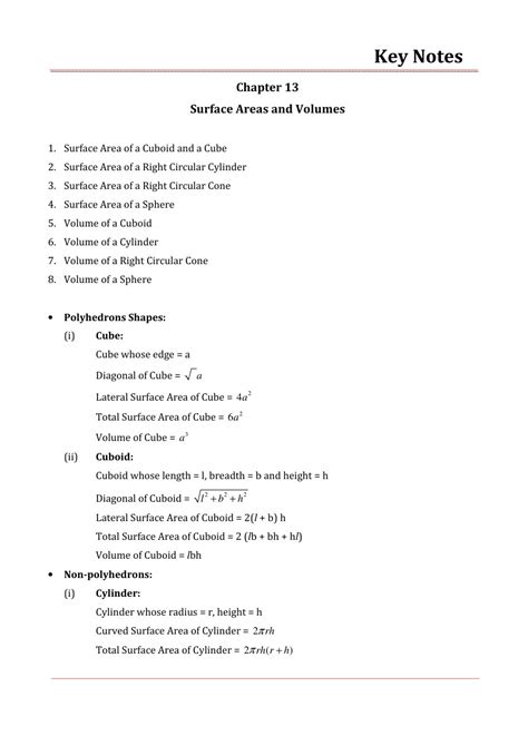 Image result for Surface Area Notes