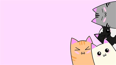 Kawaii Cat wallpaper by Faboszii on DeviantArt