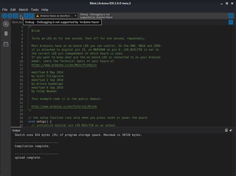Debug IDE Version 2 Arduino 的图像结果