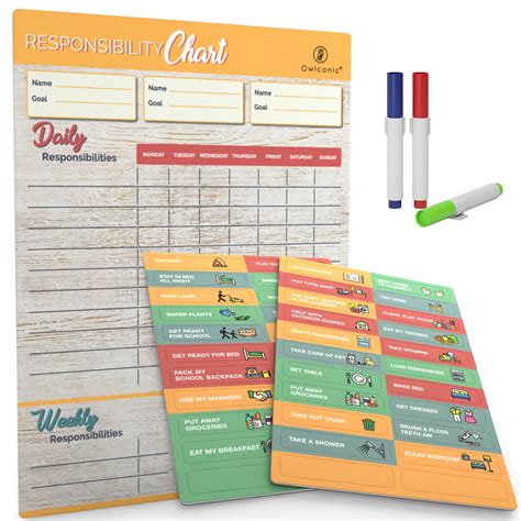 Buy Magnetic Chore Chart for Kids Multiple Kids - Behavior Chart for ...