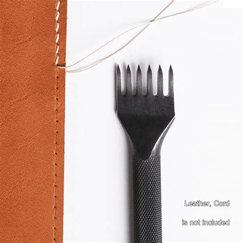 Leather Holes Punch Set, Round Chisels Round Dent for Leather Craft ...