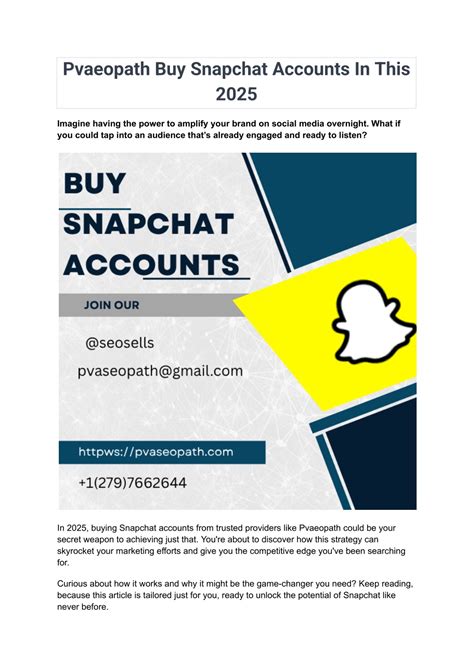 PPT - Pvaeopath Buy Snapchat Accounts In This 2025 PowerPoint ...