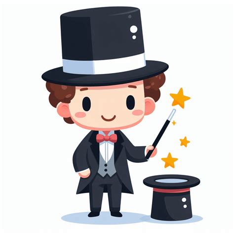 Clipart of Magician Image - ClipartWorld