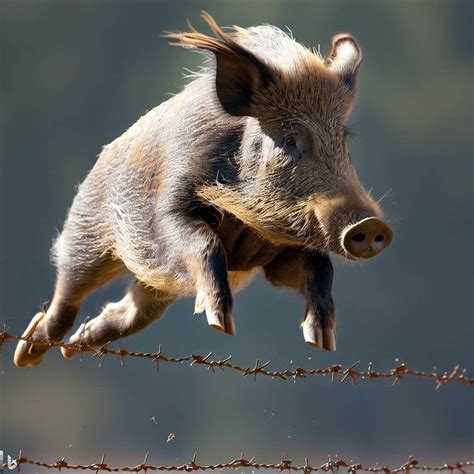 Incredible Photo! Wild Hog Jumping Barbed Wire Fence! - Texas Outdoors ...