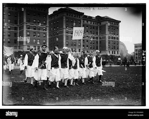 This photograph features alumni from Columbia University in 1909. It ...